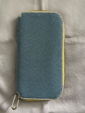 Rothy’s Continental Zip Wallet with Yellow Trim & Interior
